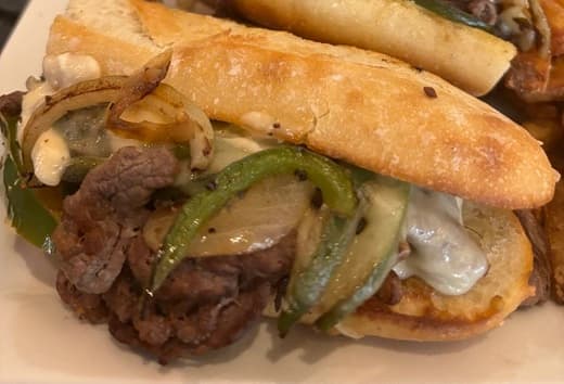 Lunch Sandwiches Philly Cheese Steak at Symposium Cafe Ajax Ontario