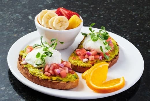 Breakfast Avocado Toast at Symposium Barrie Ontario