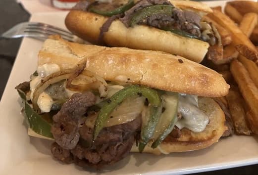 Special Sandwich Philly Cheese Steak at Symposium Barrie Ontario