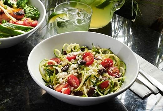 Salad Vegetarian Options Zucchini Noodles Ontario Barrie