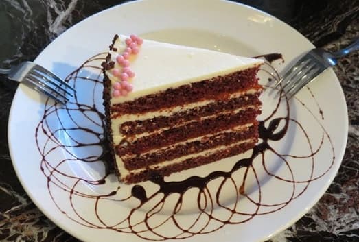 Desserts Red Velvet Cake at Symposium Cambridge Ontario