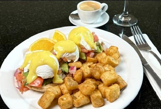 Breakfast Eggs Benedict Espresso Keswick Restaurant