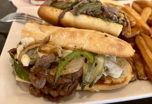 Lunch Special Sandwich Philly Cheese Steak Symposium Keswick Restaurant