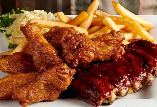 Dinner Menu BBQ Back Ribs Wings Oakville Restaurant