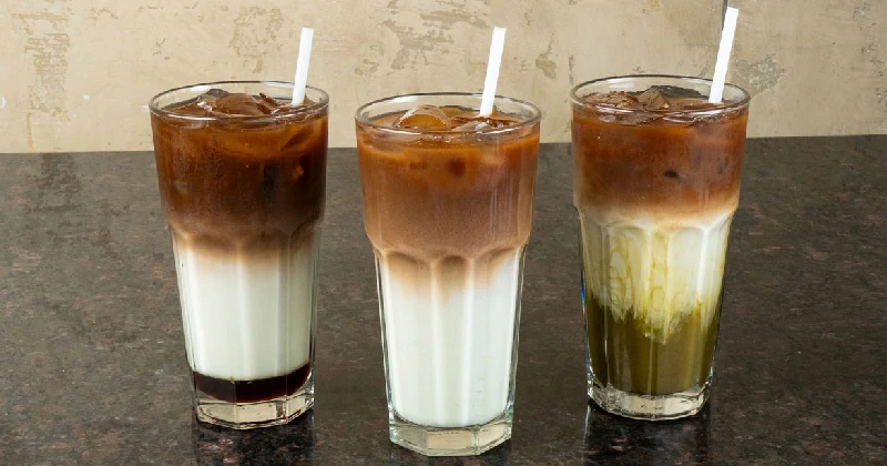 Dubai Chocolate, Iced Latte, Matcha Espresso Fusion