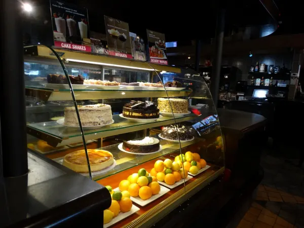 Thornhill dessert sport with a large variety of cakes and gourmet desserts displayed fresh at Symposium Restaurant