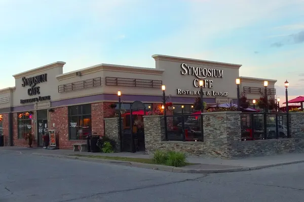 Best patio dining in Bolton Ontario at Symposium Cafe Restaurant with outdoor seating and full-service restaurant