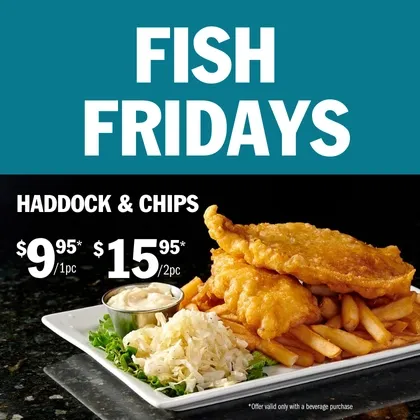 Friday Fish and Chips special with a free bowl of clam chowder at Symposium Cafe